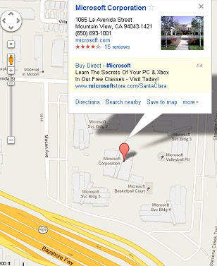 Google Business Listing - Microsoft