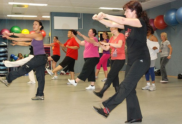 Zumba in action...