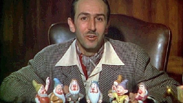 Walt Disney presenting 'Snow white'.